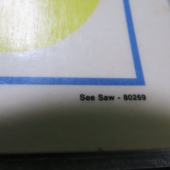 Vintage LUCY RIGGS 1986 Placemat SEE SAW #80269 (professional thick lamination) - Picture 5 of 11